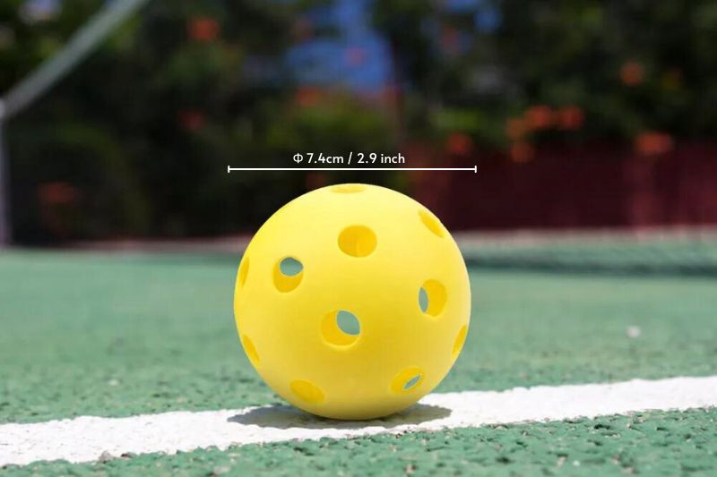 Kích thước và màu sắc của bóng Pickleball ngoài trời Kích thước và màu sắc của bóng Pickleball ngoài trời