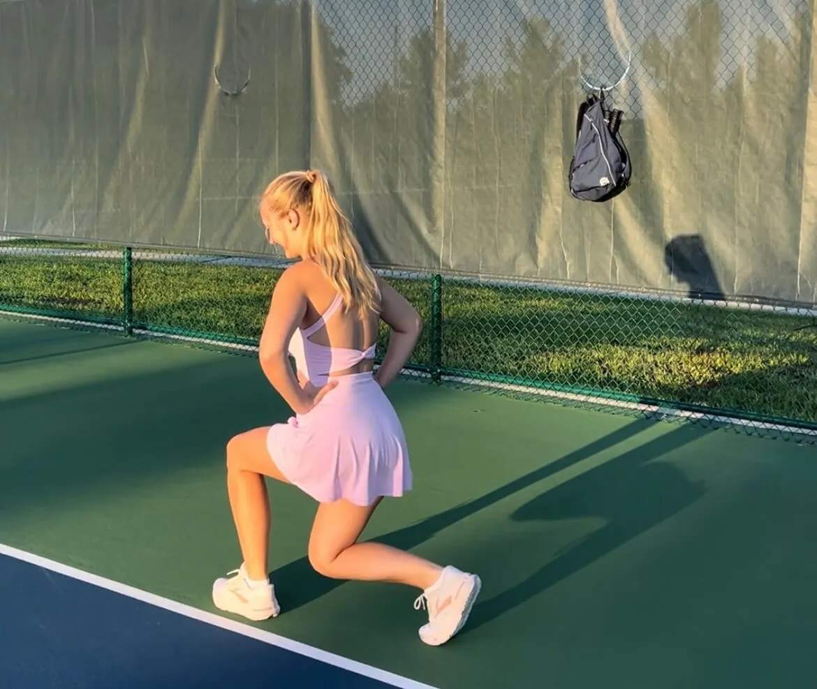 Chùng chân tiến và lùi xen kẽ (Alternating forward and reverse lunges)
